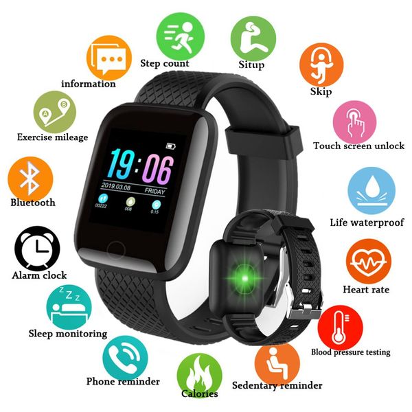 

men women waterproof digital smart watch blood pressure heart rate monitor sport fitness watch tracker bluetooth smartwatch, Slivery;brown