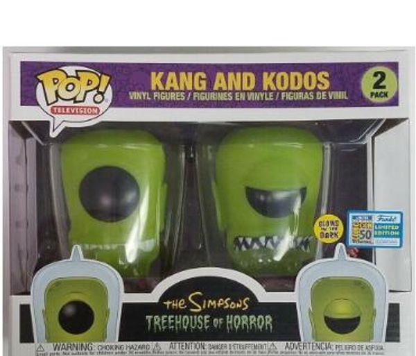 

2020 funko pop симпсоны treehouse ужасов канг и кодос glow в темноте винил действий цифры модель игрушки