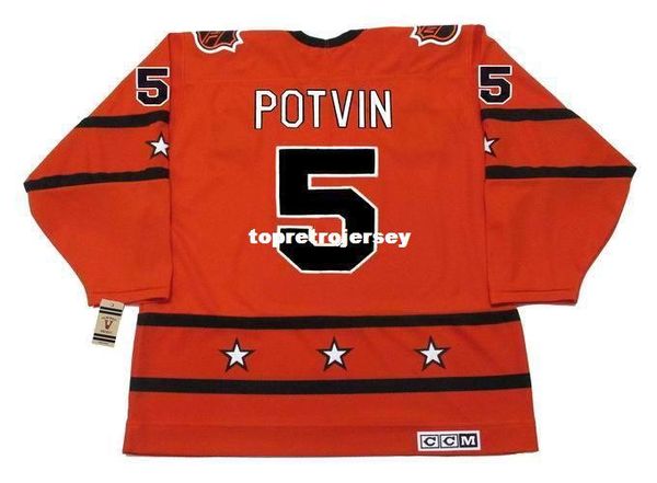 

wholesale mens denis potvin 1978 ccm vintage "all star" retro hockey jersey, Black;red