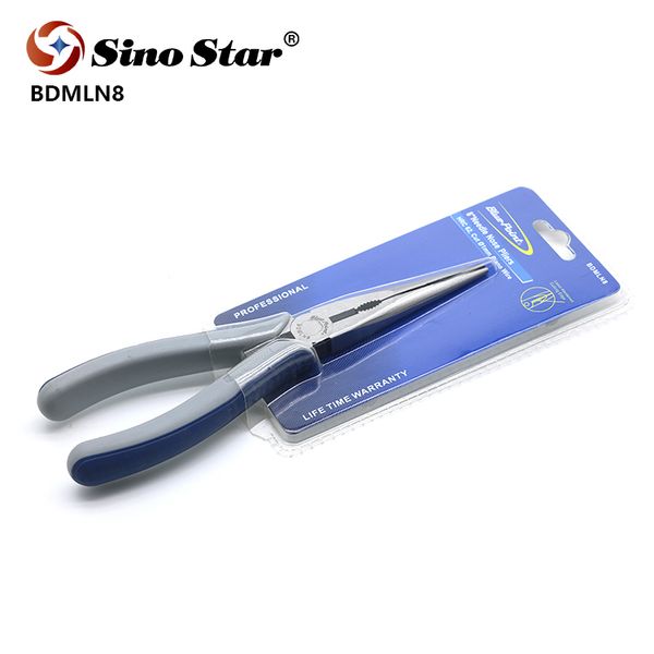 

snap on/ blue point bdmln8 long nose pliers with drop forged chrome/nickel alloy