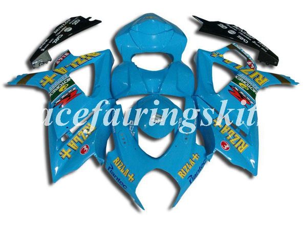 

new abs motorcycle full fairings kits fit for suzuki gsx-r1000 k7 2007 2008 07 08 bodywork set sky blue