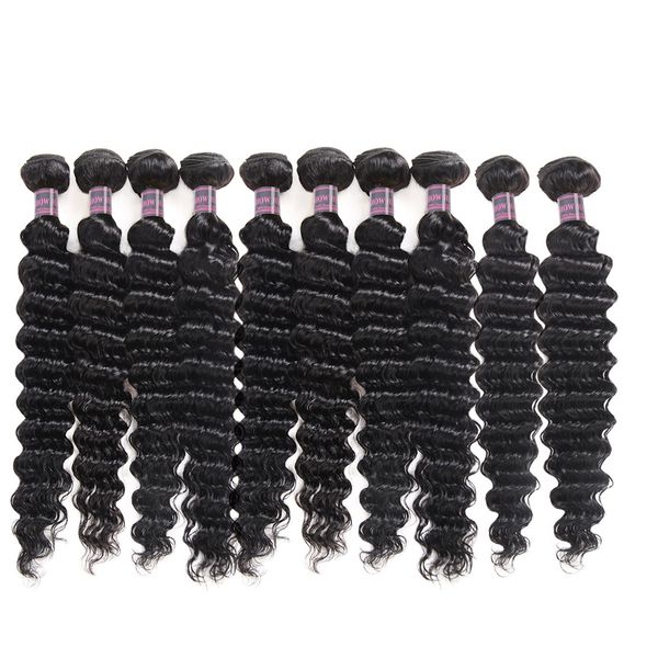 

глубокая волна перуанские пучки человеческих волос яки прямые тела волна перуанские волосы глубокая свободная волна 10 пучки дело, Black