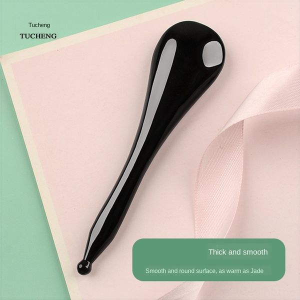 

natural ox horn muscle bar female bar facial face eye head general body muscle pulling beauty and beauty point massage meridian, White