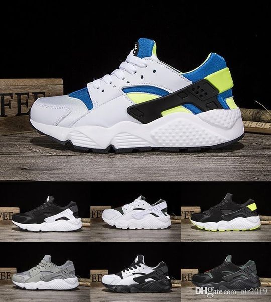 

New Air Huarache I 2019 Shoes For Men Women Green White Inexpensive shoes Triple Huaraches 1 Trainers huraches Shoes