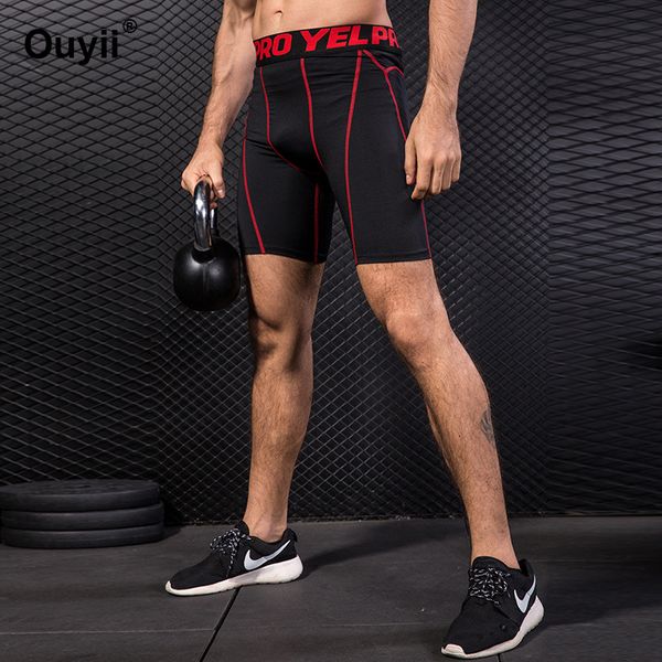 

men compression sweatpants gym fitness yoga training shorts quick drying breathable workout sportpants joggers training shorts, Black;blue