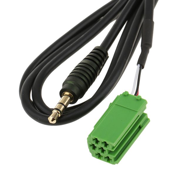 

aux in input audio radio adapter cable 3.5mm for renault clio megane mp3 cd