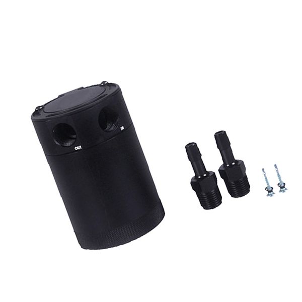

compact baffled oil catch can tank, 2-port, universal 3/8'' npt inlet outlet