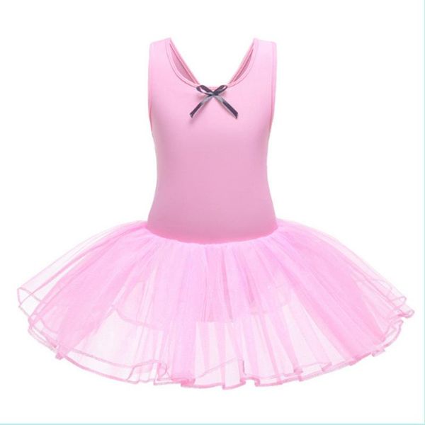 

3 цвета дети бант балерина трико пачка платье балерины балета балетной пачки танцы performance wear танцевальные костюмы, Black;red