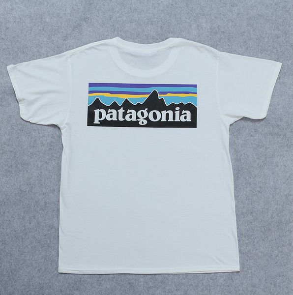 

patagonia mens tshirts summer male female crew neck short sleeve solid color tees b770608, White;black