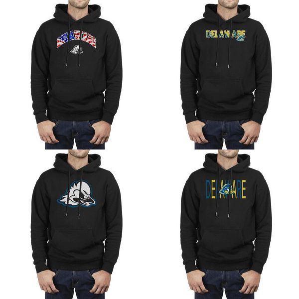 

fashion men delaware fightin' blue hens usa flag logo black winter hoodies design vintage make wordmark white marble print mesh flag