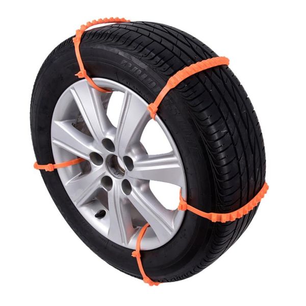 

franchise 10pcs 900mm*9mm nylon 66 winter anti-skid chains for car snow mud wheel tyre thickened tire tendon muddy snow tires