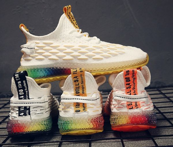 

new men shoes unveils new triple casual shoe man boot sneaker mixed colors thick heel shoes, Black