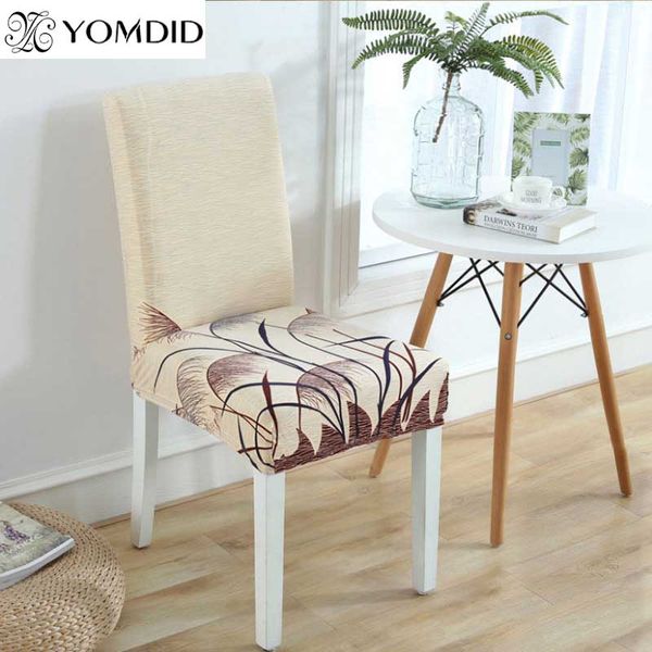 

2pcs/lot chair protector cover spandex strech dining room chair covers banquet kitchen printed covers cubierta de la silla