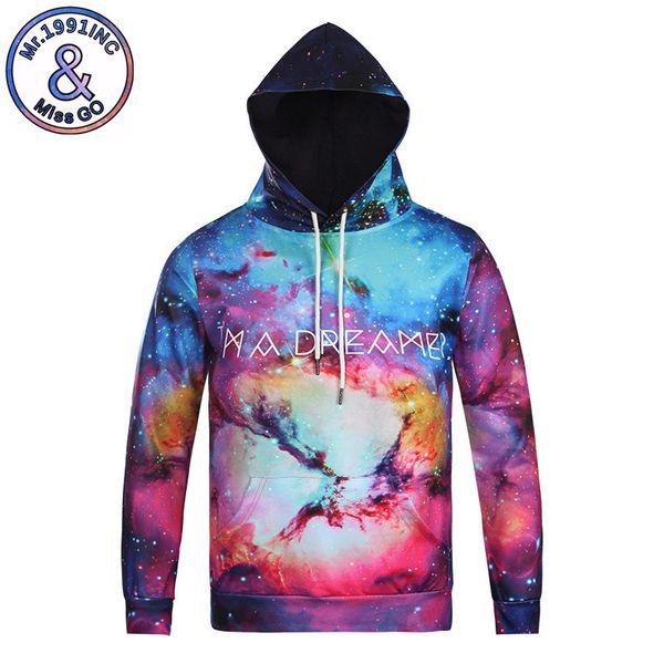 

mens designer colorful starry sky hooded 3d hat sweater men and women class clothing thin section light weight couple coat digital printing, Black
