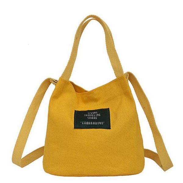 

fashion women canvas shoulder bag environmental shopping bag casual literary shoulder diagonal canvas bags crossbody bags
