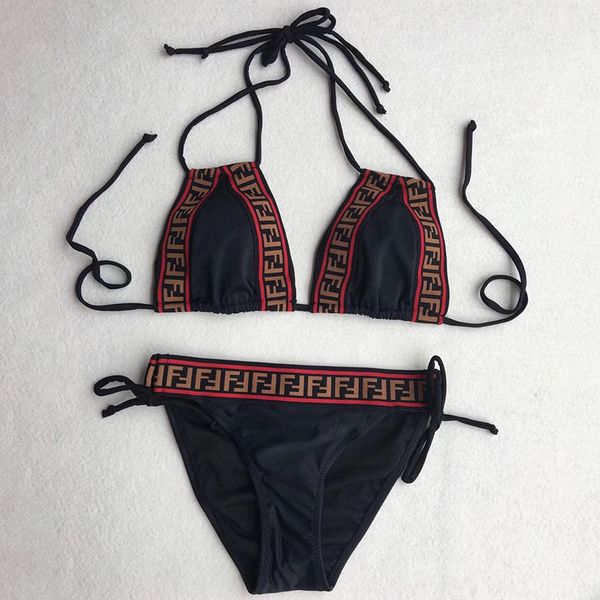 

women two piece outfits the new classic fashion pattern designer swimsuit bikini pop print lady bikini swimsuit