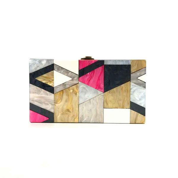 

мода темперамент разноцветные руки мешок, одно плечо мешок повелительницы вечер