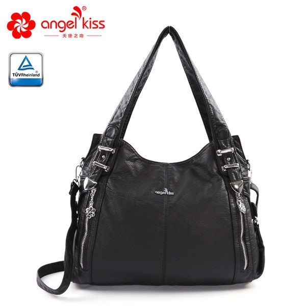 

single shoulder bags for ladies casual totes super soft handbag women pu leather