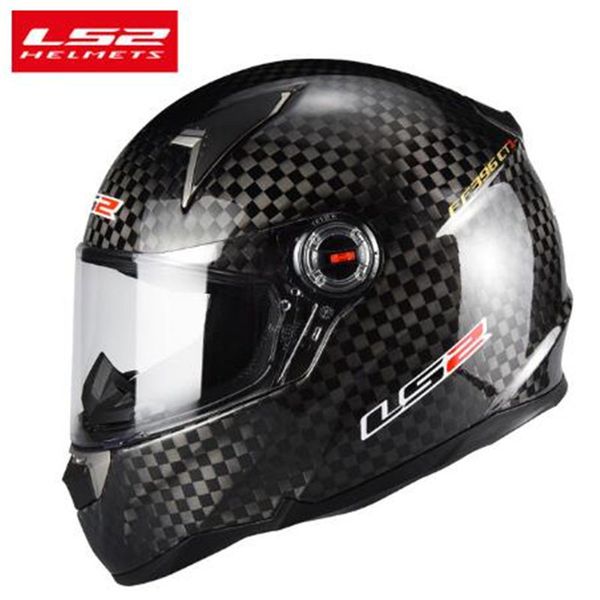 

original ls2 ff396 carbon fiber motorcycle helmet men full face racing helmet casco moto cascos para moto