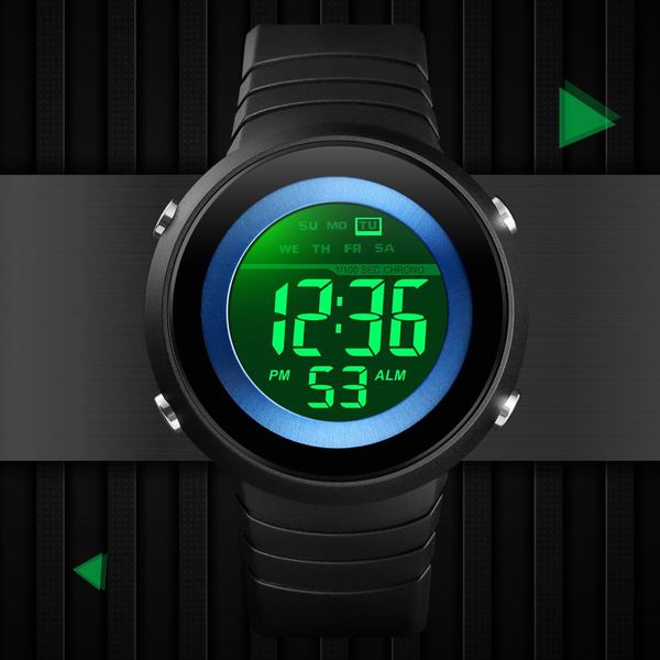 

skmei 1497 fashion men led digital watch outdoor sports watches waterproof male wristwatches relogio masculino, Slivery;brown