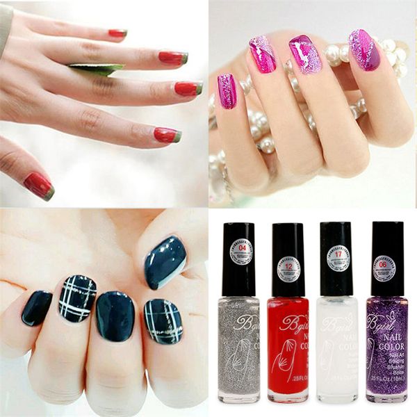 

nail polish lily angel 20 colors colorful 10ml gel paint peel off water based nails art glue quick drying beauty tools