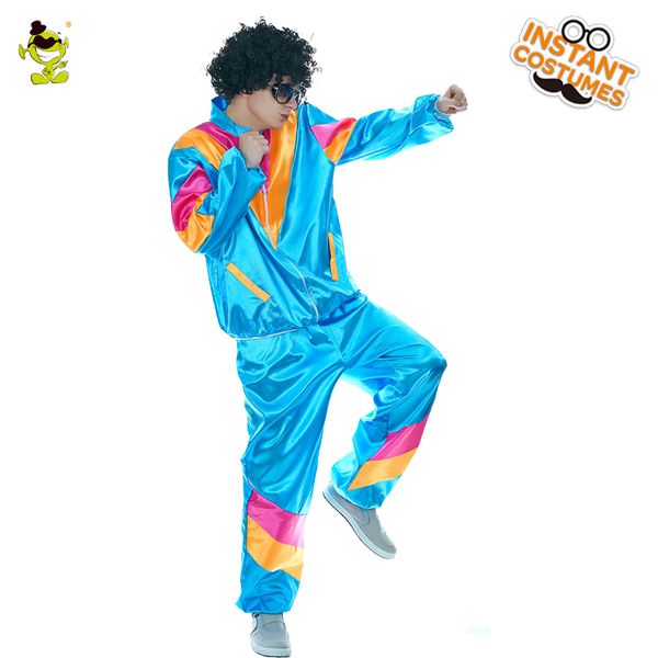 

men's hippie costume halloween party fancy dress funny carnival party costumes for cheer role play hippie suit, Black;red