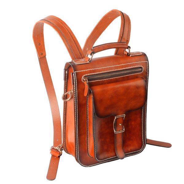 

tourbon vintage bicycle bag genuine leather leisure daily shoulder bags handle bag handcraft
