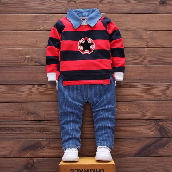 

2019 весна осень baby boy одежда набор детская одежда устанавливает продукты детская одежда мальчики футболки + брюки 2 шт. спортивный костю, White