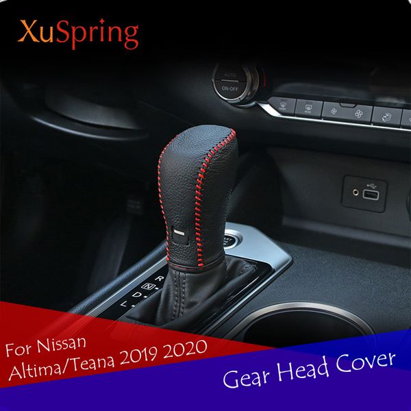 

car gear shift cover gearbox cover leather style car auto model for altima/teana 2019 2020