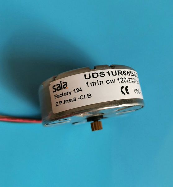 SAIA-Synchronmotor, UDS1UR6M50CANCZ250 unidirektional rotierender Motor, AC 110 V/220 V Doppelspannungs-Getriebemotor