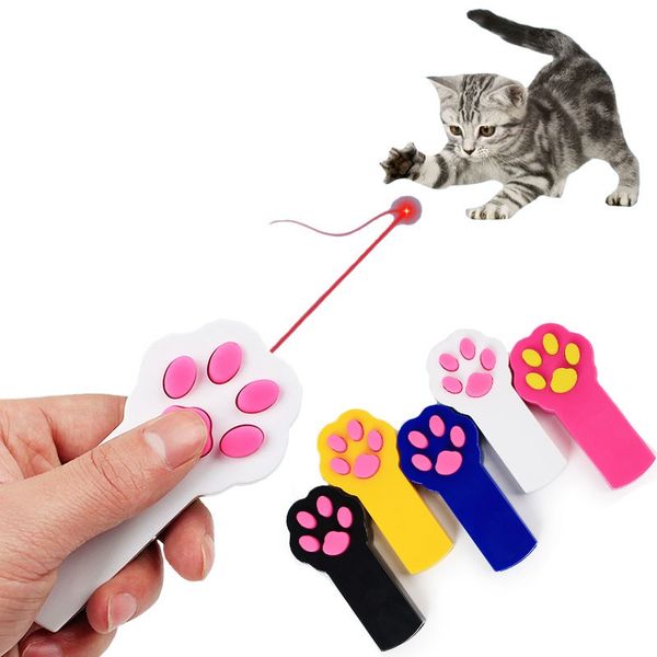 

paw beam funny pet cat kitty dog interactive automatic red laser toys pointer exercise toy indicator pet play funny cat toy