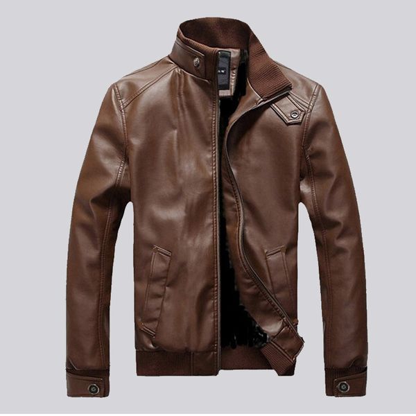 

leather jacket men/women coats 3xl brand pu outerwear men/women business autumn motorcycle leather jacket, Black