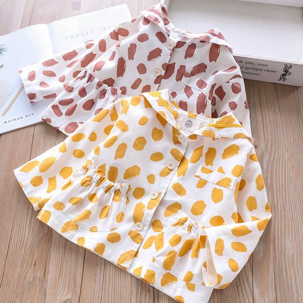 

girls baby princess yellow red color dots print clothes korean new spring holiday fashion kids cute jacket outwears, Blue;gray