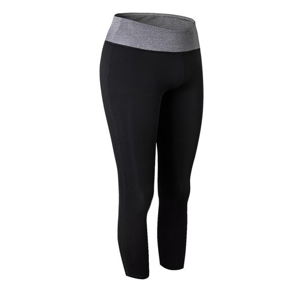 

2018 new riding exercise women's high elastic body sports fitness and bodybuilding riding perspiration slim thin pants, Black