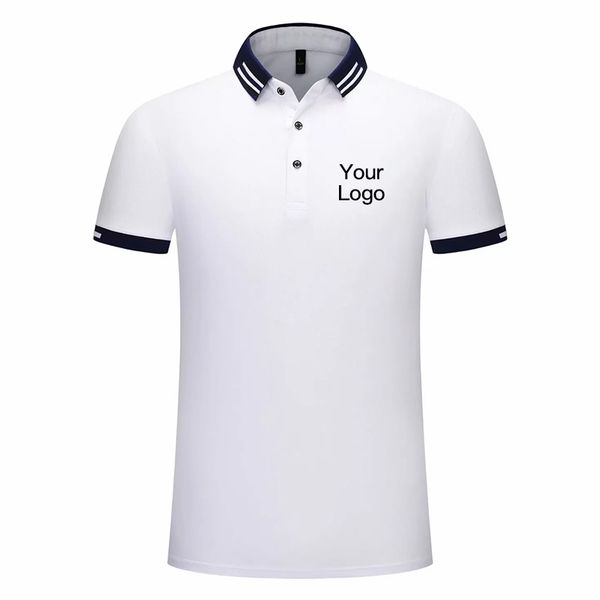 

летом к 2020 году новых мужчин печать вашего фото, логотипа рубашки женские поло мода уличная топы футболки спортивные повседневные гольф ру, White;black