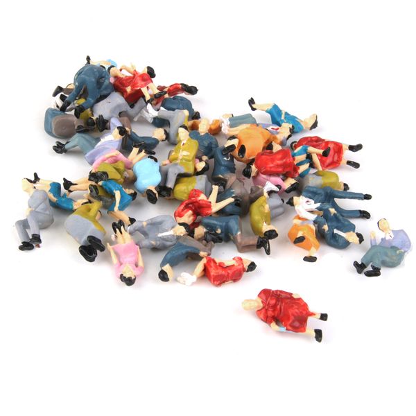 

50pcs o scale all seated people sitting figures passengers different poses