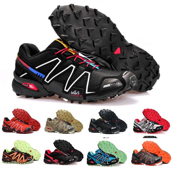 

2018 новый zapatillas speedcross 3 повседневная обувь мужчины скорость крест walking открытый спорт туризм спортивные кроссовки размер 40-46, Black