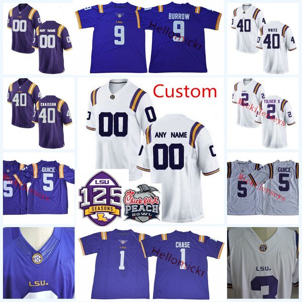 

ncaa custom lsu tigers football jerseys grant delpit greedy williams aj aycock jonathan giles foster moreau blake ferguson lsu tigers jersey, Black;red