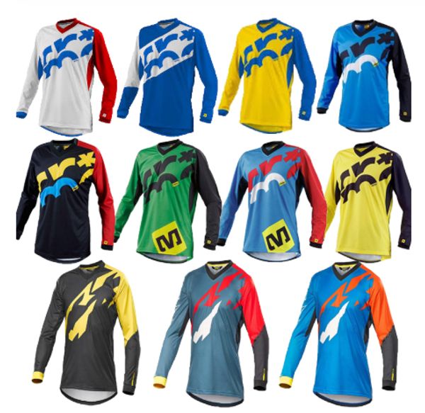 

cycling jersey 2020 men's long sleeve bicycle maillot mtb shirt downhill uniform wear mountain bike clothing motocross clothes, Black;red