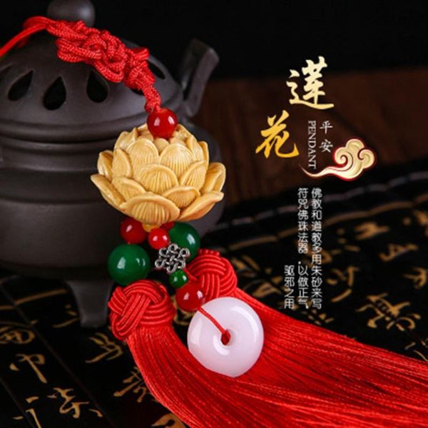 

interior decorations car pendant decoration double tassel rearview mirror