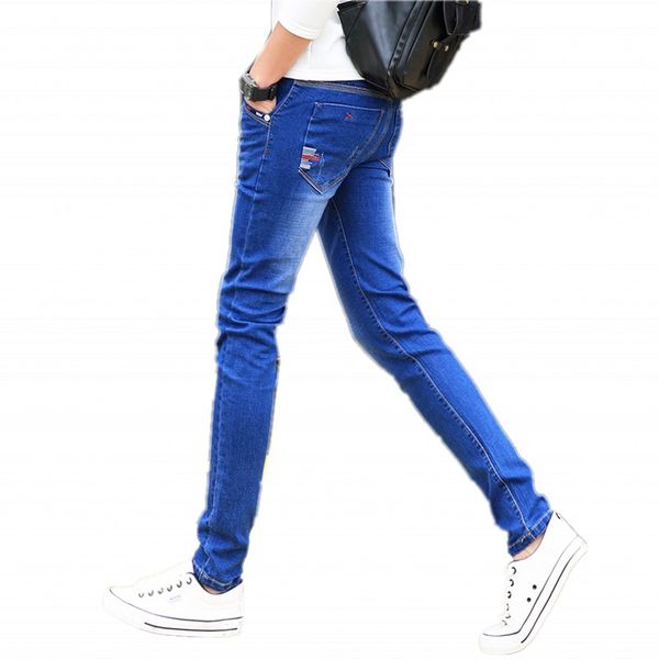 

2016 new arrival winter jeans men fashion elasticity men's jeans comfortable slim male cotton pants ,27-36, Blue