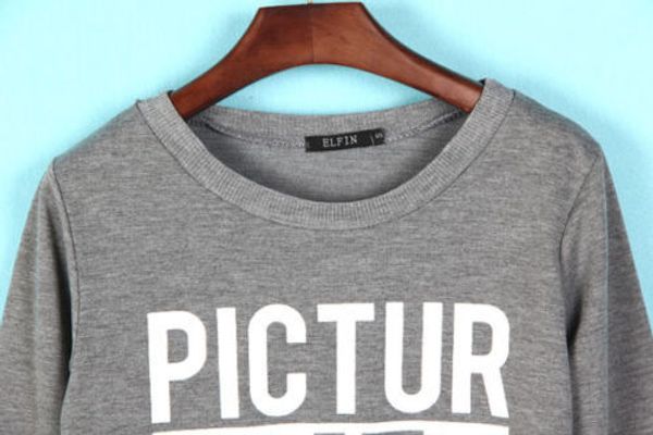 

2015 autumn winter women printed letter hoodies fall tracksuits long-sleeve pullovers casual sport costumes, Black