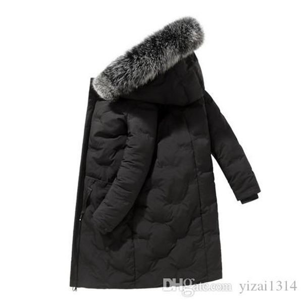 

мужская куртка и пальто модные теплые флисовые толстые мужские дизайнерские куртки удлиняют ветровку зимняя мода верхняя одежда мужской плюс, Black