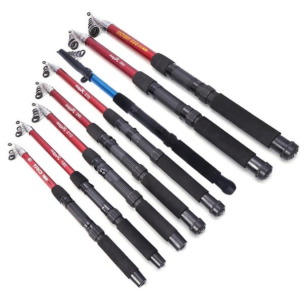 

fishing rod fiberglass pole casting 1.5-4.5m tackle spinning portable