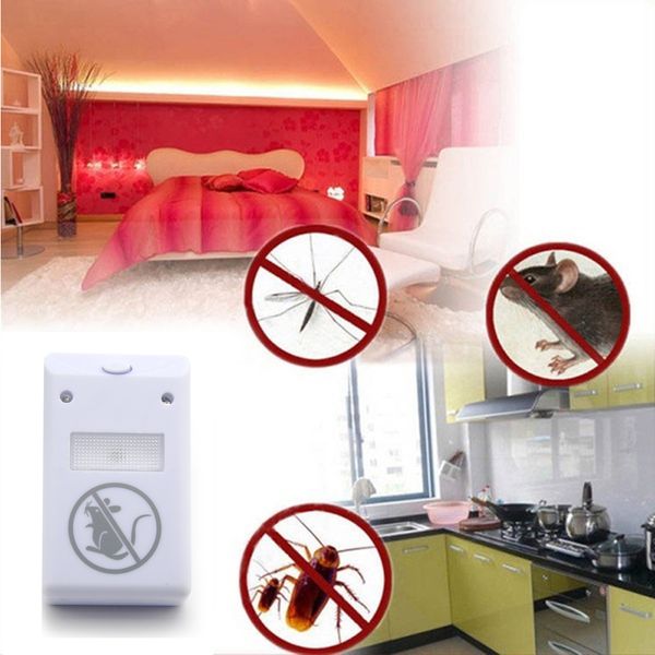 

110-220v electronic ultrasonic mosquito mouse killer trap cockroach mosquito repeller insect rats spiders/eu plug