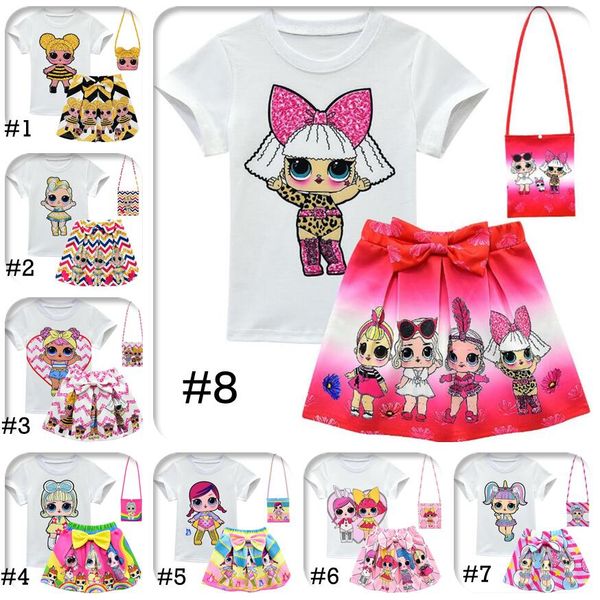 

In girl uit 22 tyle 3pc et t hirt kirt bag urpri e girl kirt tee uit 3 10y cartoon kid outfit new in baby ummer clothing et