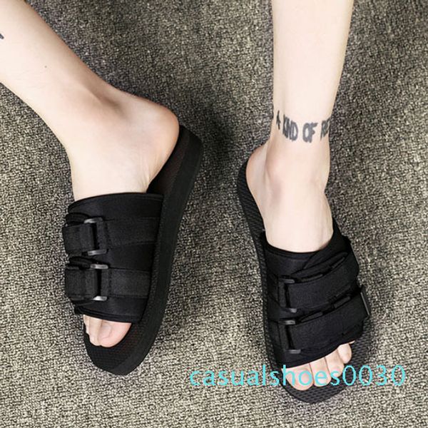 

designer slip on shoes waterproof slides men mens sandals 2018 summer outdoor slippers breathable water platform runway black c30