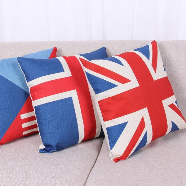 

decorative pillowcases britain usa australia world flag pillow case cover linen cotton pillow cover flags by dhl 240601