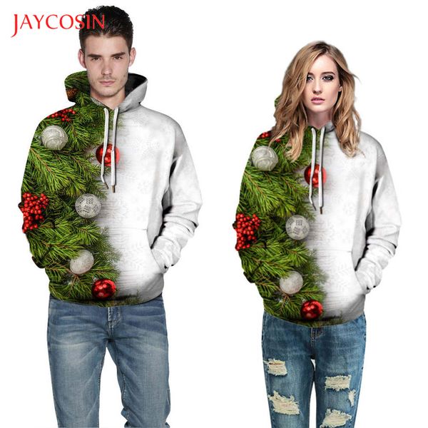 

joycosin 2019 christmas women clothes casual color symmetry hoodies sweatshirt xmaxs tree long sleeve pullover new year, Black