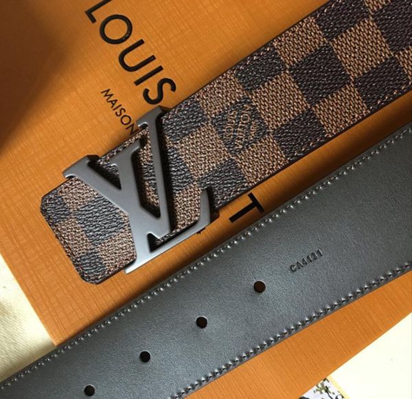 

brand belt brown leather strap with needle buckle men designer belt with box designer luxury belts womens high quality, Black;brown